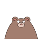 すべてが顔に出るくまさん（個別スタンプ：34）