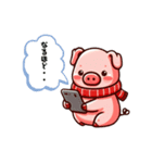 キュートなブタさん TEL（個別スタンプ：5）