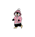 ペンギンのふわっぺ  -ver.春パーカー-（個別スタンプ：2）