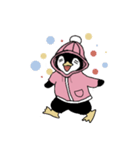 ペンギンのふわっぺ  -ver.春パーカー-（個別スタンプ：4）