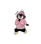 ペンギンのふわっぺ  -ver.春パーカー-（個別スタンプ：16）