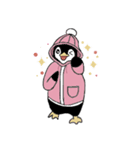 ペンギンのふわっぺ  -ver.春パーカー-（個別スタンプ：25）