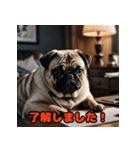 ビジネスパグの働く日常（個別スタンプ：8）