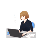 社畜のシャチ子（個別スタンプ：3）