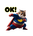 でぶ猫スーパーヒーロー参上【バナナlove】（個別スタンプ：4）