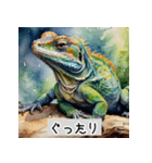 アートなトカゲ（個別スタンプ：25）