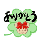花♡のスタンプです(トイプードル)（個別スタンプ：11）