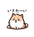 かわいいわんこのすたんぷシリーズ(茶ポメ)（個別スタンプ：4）