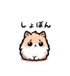 かわいいわんこのすたんぷシリーズ(茶ポメ)（個別スタンプ：6）