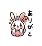 かわいいどうぶつのすたんぷ(ウサギ)（個別スタンプ：3）