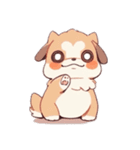 かわいい犬スタンプ（MAX40個入り）（個別スタンプ：4）
