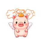 羽あるけど飛べない豚さん（個別スタンプ：8）