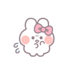 春を生きるうしゃぎ！！ ピンク（個別スタンプ：3）