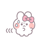 春を生きるうしゃぎ！！ ピンク（個別スタンプ：4）