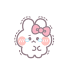 春を生きるうしゃぎ！！ ピンク（個別スタンプ：9）