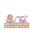春を生きるうしゃぎ！！ ピンク（個別スタンプ：29）