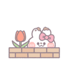 春を生きるうしゃぎ！！ ピンク（個別スタンプ：30）