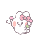 春を生きるうしゃぎ！！ ピンク（個別スタンプ：32）