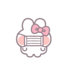春を生きるうしゃぎ！！ ピンク（個別スタンプ：36）