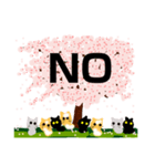 桜と猫達（個別スタンプ：13）