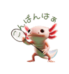 ウーパールーパー7！バドミントン！（個別スタンプ：9）