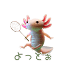 ウーパールーパー7！バドミントン！（個別スタンプ：29）