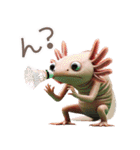 ウーパールーパー7！バドミントン！（個別スタンプ：34）