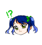 海の色の少女（個別スタンプ：4）