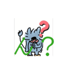 天涯孤独の青い生き物（個別スタンプ：9）