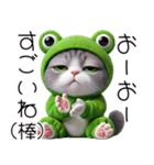 ニャンコとカエル★着ぐるみ★ニャンピョン（個別スタンプ：5）
