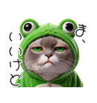 ニャンコとカエル★着ぐるみ★ニャンピョン（個別スタンプ：11）