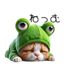 ニャンコとカエル★着ぐるみ★ニャンピョン（個別スタンプ：25）