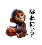 子供ゴリラ×バスケットボール！3Dリアル（個別スタンプ：29）