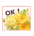 春色のお花で伝えるメッセージ（個別スタンプ：10）