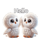 フクロウの日常挨拶（個別スタンプ：5）