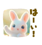 ちっちゃいうさぎさんの春♡やさしい日常（個別スタンプ：5）