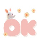 ちっちゃいうさぎさんの春♡やさしい日常（個別スタンプ：6）