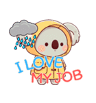 コアラの生活 (えいご) Ver2（個別スタンプ：2）