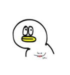 しろいトリと仲間たち02（個別スタンプ：11）