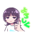 ウルフヘアガール（個別スタンプ：11）