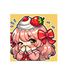ショートケーキちゃんby（個別スタンプ：1）