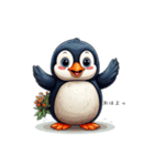 キュート ペンギン(気持ち伝える)（個別スタンプ：1）