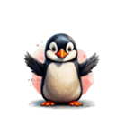 キュート ペンギン(気持ち伝える)（個別スタンプ：3）