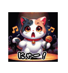 カラオケ×まねきねこ 可愛いフュージョン（個別スタンプ：38）