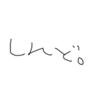 適当字【きたない字】（個別スタンプ：12）