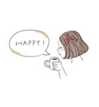 かわいい横顔の女の子（個別スタンプ：7）