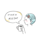 かわいい横顔の女の子（個別スタンプ：12）