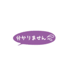 吹き出し省スペース（個別スタンプ：22）