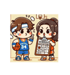 バスケットボール部キャラ（個別スタンプ：1）