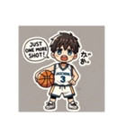 バスケットボール部キャラ（個別スタンプ：4）
